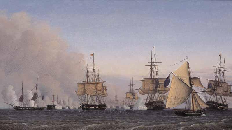 Adelsteen Normann The Battle of Copenhagen on the 2nd of April 1801 oil painting image